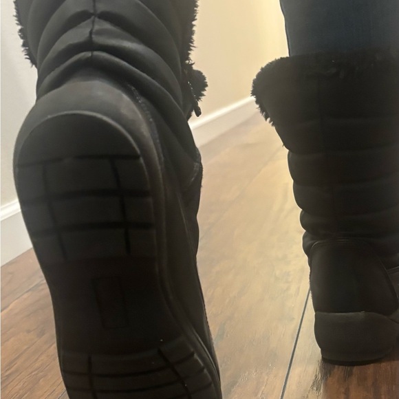 Totes Black Winter Boots for Women size 6 - Picture 8 of 9